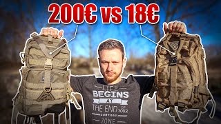 TEUER VS GÜNSTIG Bushcraft Survival Outdoor Ausrüstung  Review Falcon II  Fritz Meinecke [upl. by Doe]