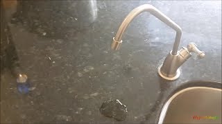 RO faucet drip leak repair DIY How to completely disassemble and clean up [upl. by Yenhpad]