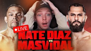 🔴Nate Diaz vs Jorge Masvidal 2 LIVESTREAM WATCH PARTY  SMOKED [upl. by Drucilla596]