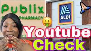 COME WITH ME TO SPEND MY YOUTUBE CHECK AT PUBLIX AND ALDI 🤑 shopping food dailyvlogs payday [upl. by Colan597]