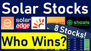 8 Solar Stocks Who Wins Who Will Grow Most ENPH SEDG SPWR TYGO CSIQ SHLS ARRY NXT [upl. by Brooke43]