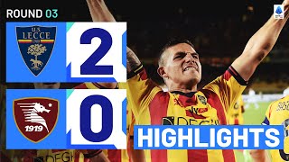 LecceSalernitana 20  Lecce continue unbeaten run Goals amp Highlights  Serie A 202324 [upl. by Brubaker]