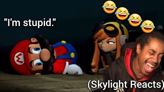 Mario Hitting The quotIm Stupidquot  SMG4 INSIDE OUT  Skylight Reacts [upl. by Ahsilahs]