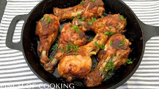 Oven Roasted Chicken Drumsticks  Easy and Tasty Dinner [upl. by Trevar]