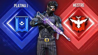 DO PLATINA AO MESTRE TOP GLOBAL DE ABATES NO RUSHADÃO FREE FIRE MOBILE [upl. by Anyer505]