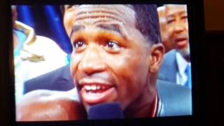 Adrien Broner Post Win Interview 5314 [upl. by Nepets]