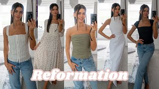 Reformation TryOn Haul Summer 2023 Fashion Inspo ✨ [upl. by Sada]