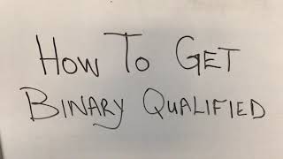 TLC Binary Qualification Explained Earn More [upl. by Home169]