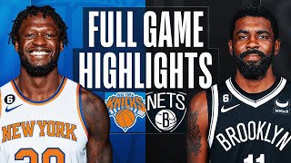 KNICKS at NETS  FULL GAME HIGHLIGHTS  January 28 2023 [upl. by Schoenberg]